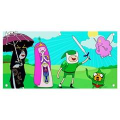 Adventure Time The Legend Of Zelda Parody Banner And Sign 4  X 2  by Sarkoni