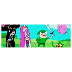 Adventure Time The Legend Of Zelda Parody Banner And Sign 9  X 3  by Sarkoni