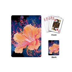 Abstract Art Artistic Bright Colors Contrast Flower Nature Petals Psychedelic Playing Cards Single Design (mini)