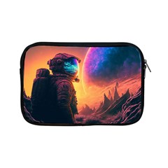 Illustration Trippy Psychedelic Astronaut Landscape Planet Mountains Apple Ipad Mini Zipper Cases