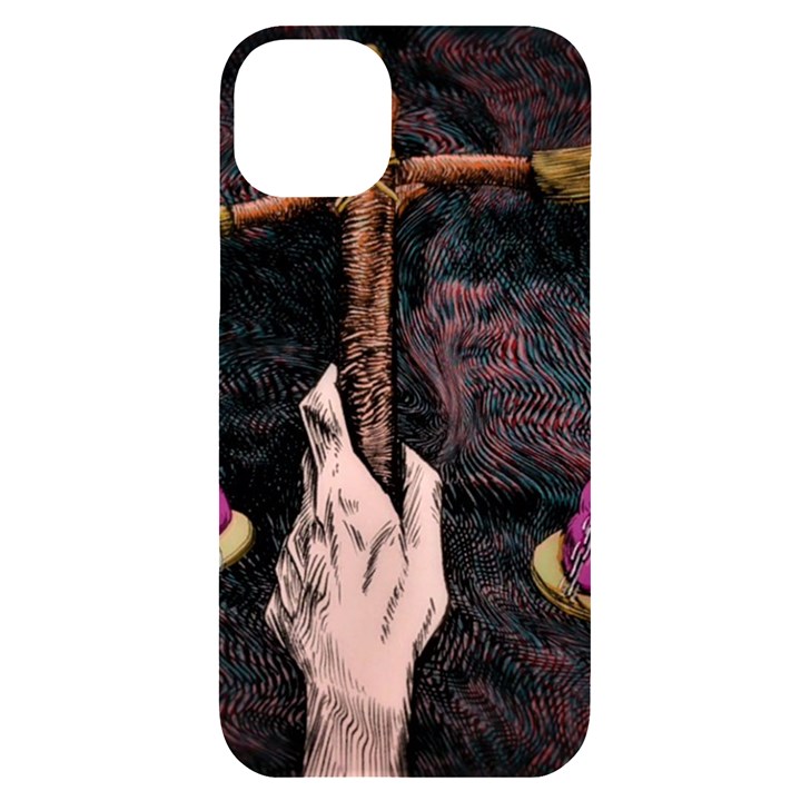 Jujutsu Kaisen Heart Design Heart Psychedelic Anime Hands iPhone 14 Plus Black UV Print Case