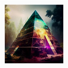 Tropical Forest Jungle Ar Colorful Midjourney Spectrum Trippy Psychedelic Nature Trees Pyramid Medium Glasses Cloth