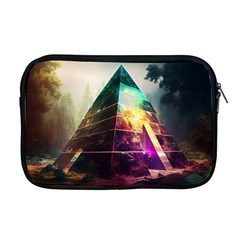 Tropical Forest Jungle Ar Colorful Midjourney Spectrum Trippy Psychedelic Nature Trees Pyramid Apple Macbook Pro 17  Zipper Case
