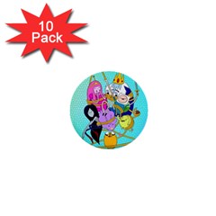 Adventure Time Cartoon 1  Mini Buttons (10 pack) 