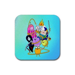 Adventure Time Cartoon Rubber Coaster (Square)