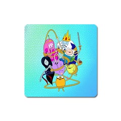 Adventure Time Cartoon Square Magnet