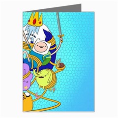 Adventure Time Cartoon Greeting Card