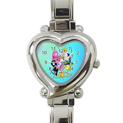 Adventure Time Cartoon Heart Italian Charm Watch