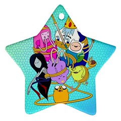 Adventure Time Cartoon Star Ornament (two Sides)