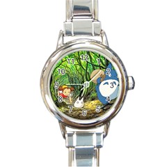 Anime My Neighbor Totoro Jungle Round Italian Charm Watch by Sarkoni