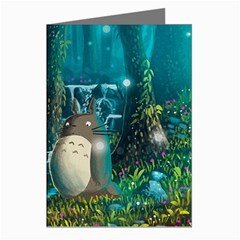 Anime My Neighbor Totoro Jungle Natural Greeting Cards (pkg Of 8) by Sarkoni