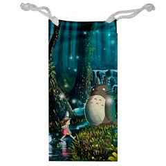 Anime My Neighbor Totoro Jungle Natural Jewelry Bag