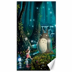 Anime My Neighbor Totoro Jungle Natural Canvas 40  X 72  by Sarkoni