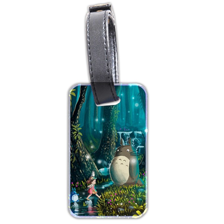 Anime My Neighbor Totoro Jungle Natural Luggage Tag (two sides)