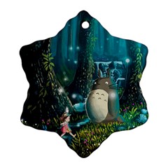 Anime My Neighbor Totoro Jungle Natural Ornament (snowflake)