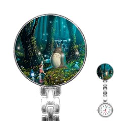 Anime My Neighbor Totoro Jungle Natural Stainless Steel Nurses Watch