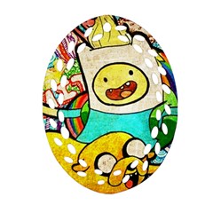 Painting Illustration Adventure Time Psychedelic Art Ornament (oval Filigree)