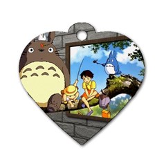 My Neighbor Totoro Dog Tag Heart (one Side)