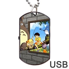 My Neighbor Totoro Dog Tag Usb Flash (two Sides)