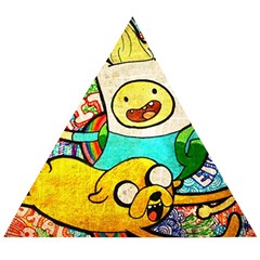 Painting Illustration Adventure Time Psychedelic Art Wooden Puzzle Triangle by Sarkoni