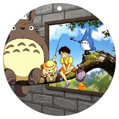 My Neighbor Totoro Uv Print Acrylic Ornament Round by Sarkoni