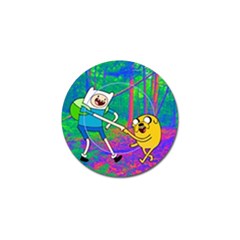 Jake And Finn Adventure Time Landscape Forest Saturation Golf Ball Marker (10 Pack)