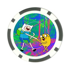 Jake And Finn Adventure Time Landscape Forest Saturation Poker Chip Card Guard (10 Pack)