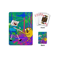 Jake And Finn Adventure Time Landscape Forest Saturation Playing Cards Single Design (mini)