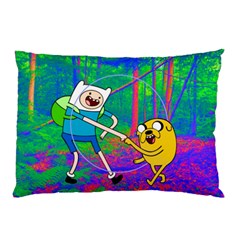 Jake And Finn Adventure Time Landscape Forest Saturation Pillow Case (two Sides)