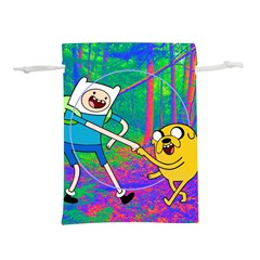 Jake And Finn Adventure Time Landscape Forest Saturation Lightweight Drawstring Pouch (l)