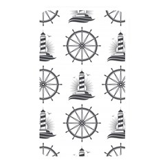 Marine Nautical Seamless Pattern With Vintage Lighthouse Wheel Memory Card Reader (rectangular) by Bedest