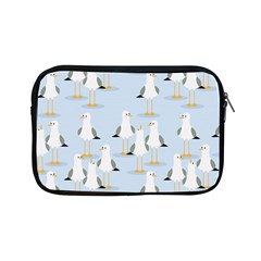 Cute Seagulls Seamless Pattern Light Blue Background Apple Ipad Mini Zipper Cases by Bedest