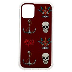 Tattoo Old School Background Pattern Iphone 12 Mini Tpu Uv Print Case	 by Bedest