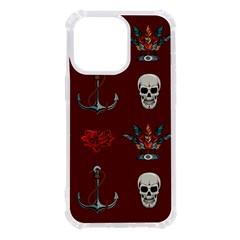 Tattoo Old School Background Pattern Iphone 13 Pro Tpu Uv Print Case by Bedest