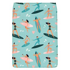 Beach Surfing Surfers With Surfboards Surfer Rides Wave Summer Outdoors Surfboards Seamless Pattern Removable Flap Cover (s)