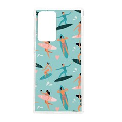 Beach Surfing Surfers With Surfboards Surfer Rides Wave Summer Outdoors Surfboards Seamless Pattern Samsung Galaxy Note 20 Ultra Tpu Uv Case by Bedest