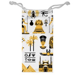 Egypt Symbols Decorative Icons Set Jewelry Bag by Bedest