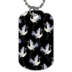 Crane Pattern Dog Tag (one Side) by Bedest