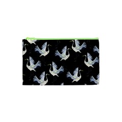 Crane Pattern Cosmetic Bag (xs)