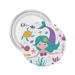Set Cute Mermaid Seaweeds Marine In Habitants 2 25  Buttons by Bedest