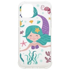 Set Cute Mermaid Seaweeds Marine In Habitants Iphone 12/12 Pro Tpu Uv Print Case by Bedest