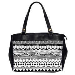 Boho Style Pattern Oversize Office Handbag (2 Sides) by Bedest