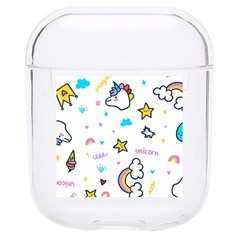 Unicorns Rainbows Seamless Pattern Hard Pc Airpods 1/2 Case by Bedest