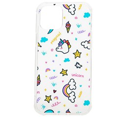 Unicorns Rainbows Seamless Pattern Iphone 12 Pro Max Tpu Uv Print Case by Bedest