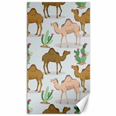 Camels Cactus Desert Pattern Canvas 40  x 72 