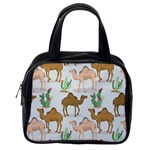 Camels Cactus Desert Pattern Classic Handbag (Two Sides) Back