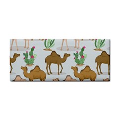 Camels Cactus Desert Pattern Hand Towel