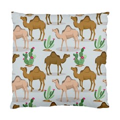 Camels Cactus Desert Pattern Standard Cushion Case (One Side)