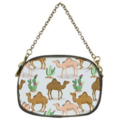 Camels Cactus Desert Pattern Chain Purse (Two Sides)