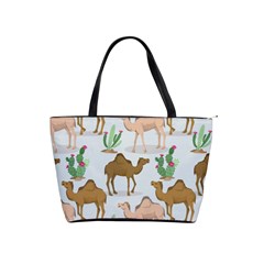 Camels Cactus Desert Pattern Classic Shoulder Handbag